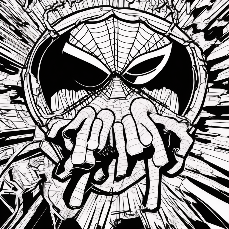 spiderman coloring page