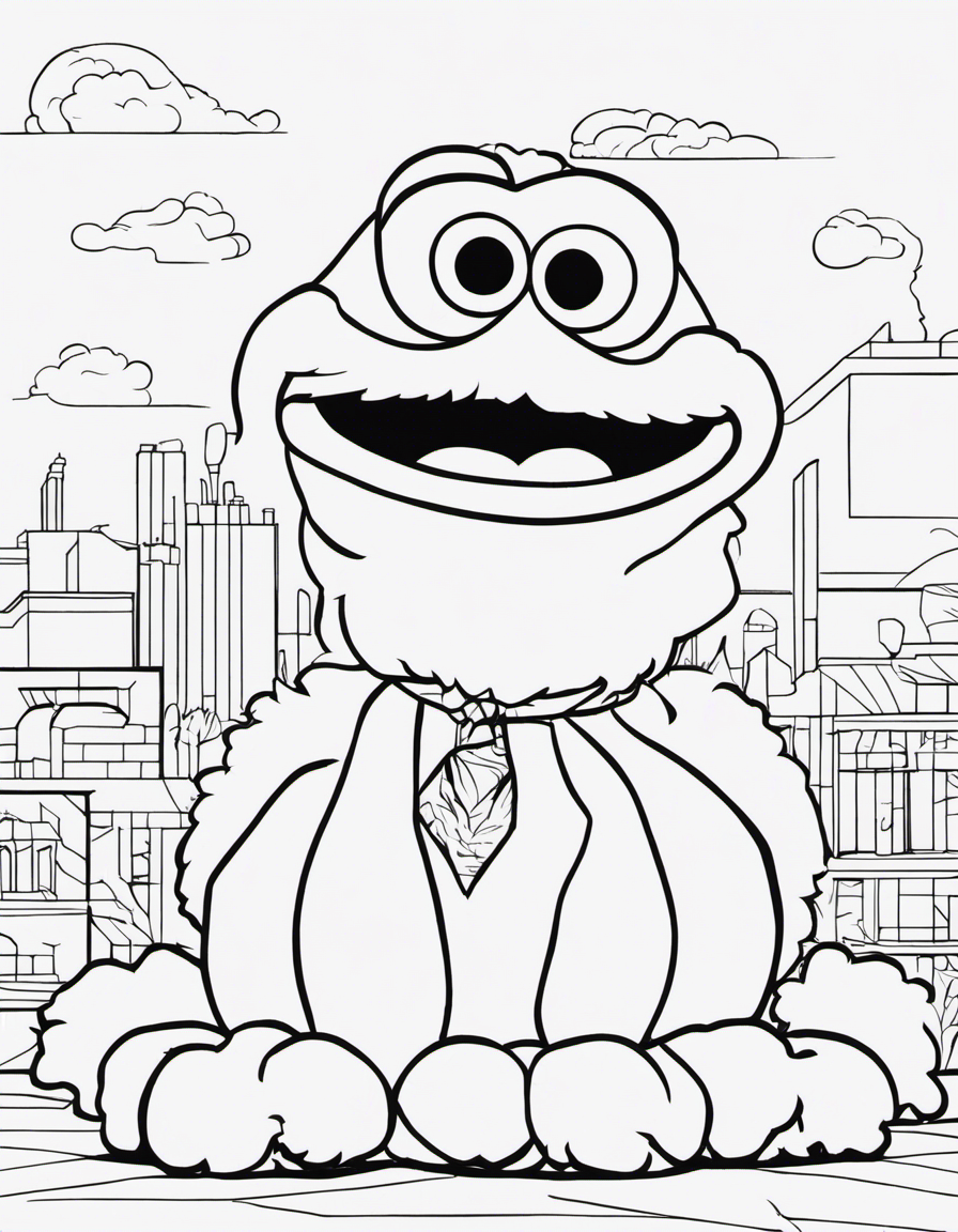 elmo coloring page for adults coloring page