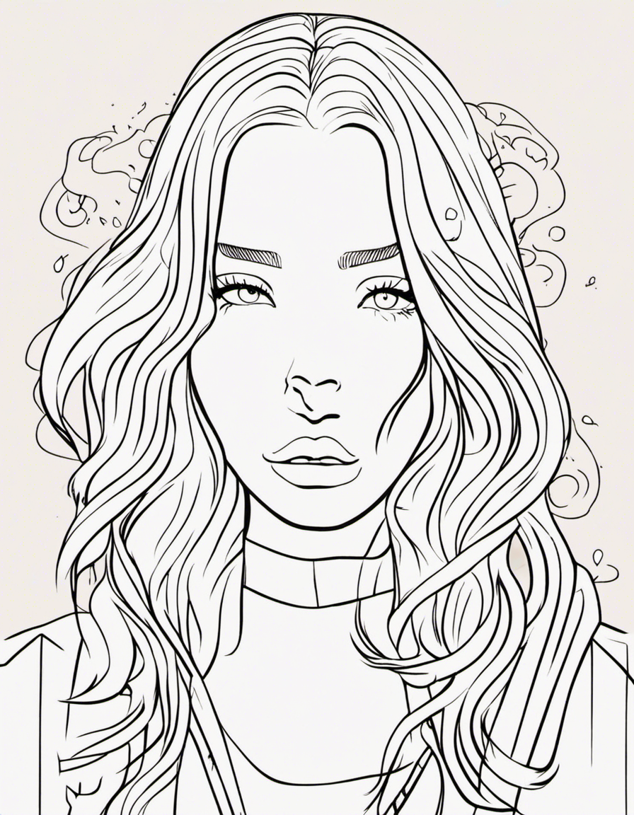 cartoon for girls coloring page