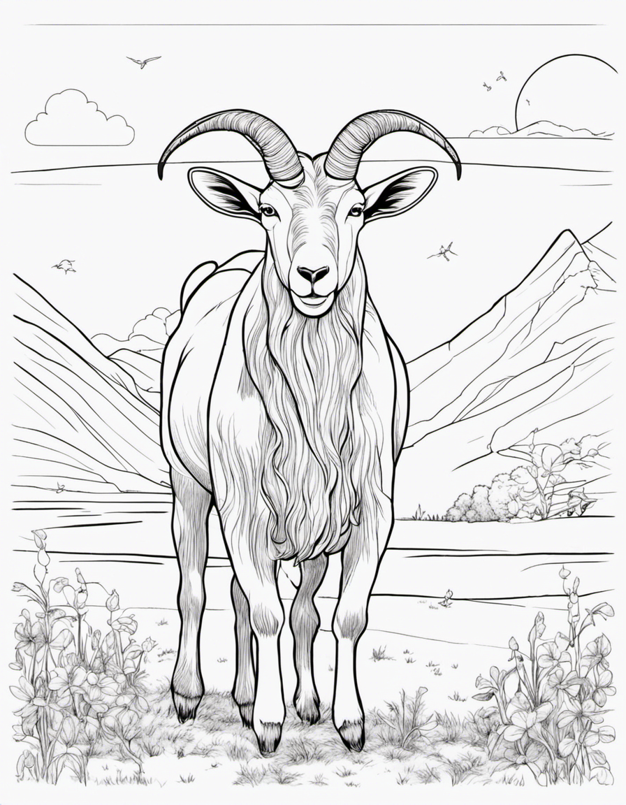 goat coloring pages