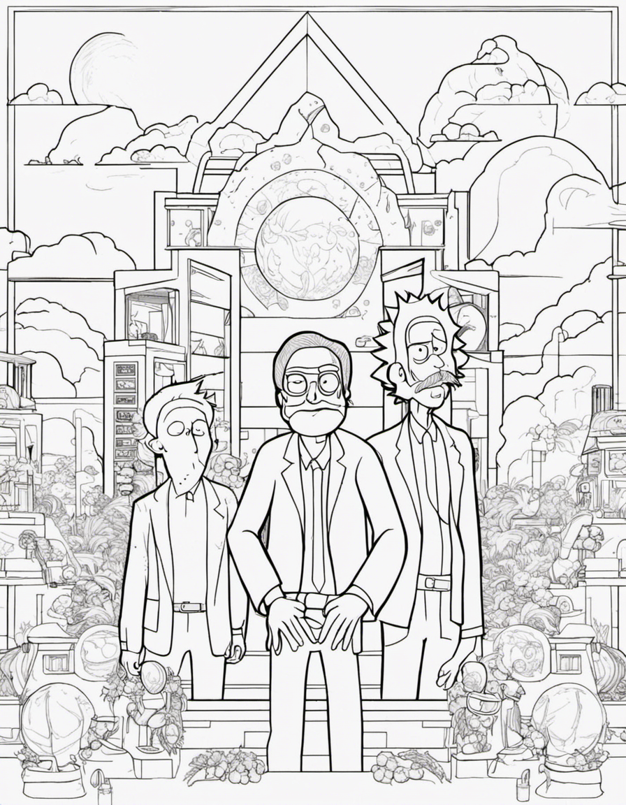 rick and morty coloring pages