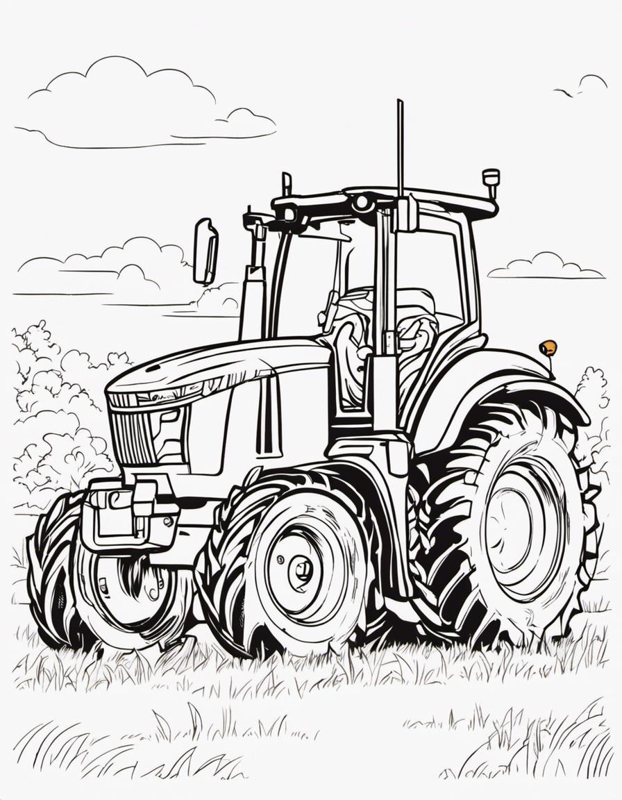 john deere coloring pages