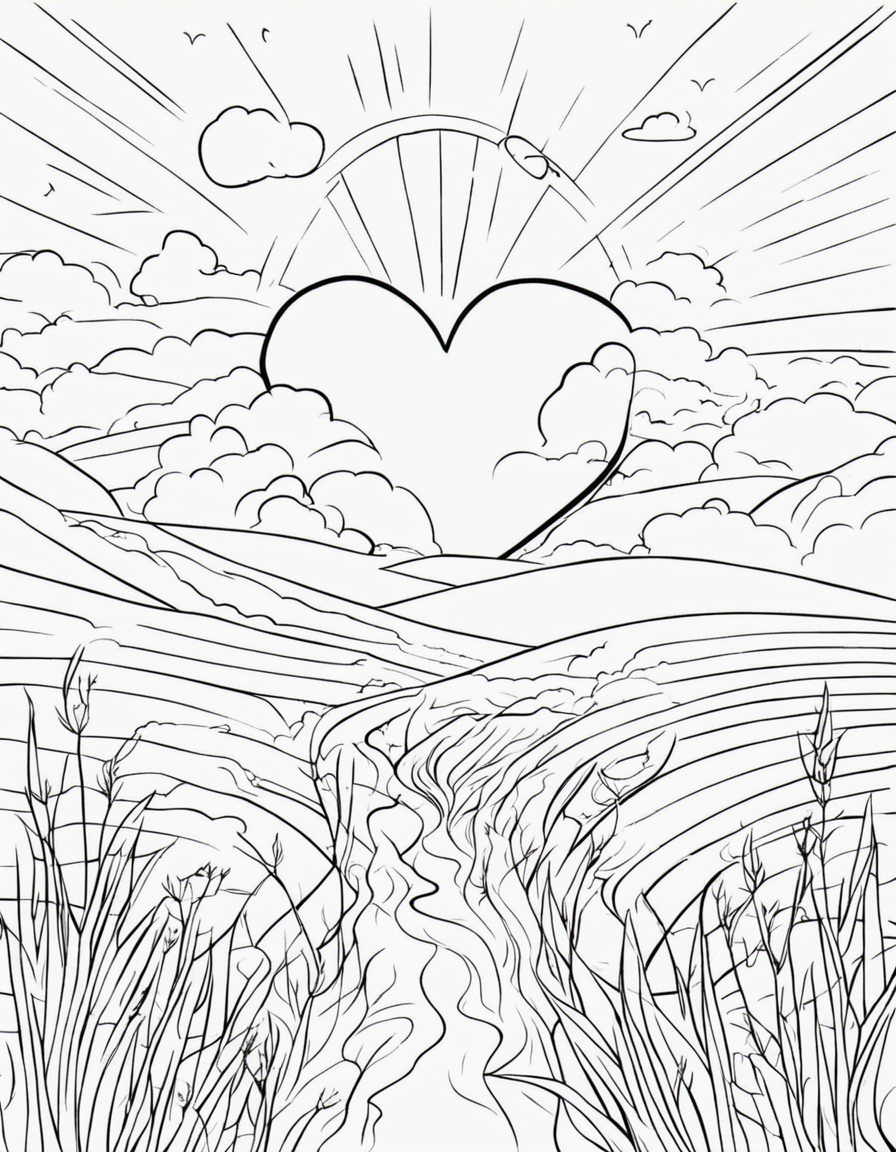 heart coloring pages