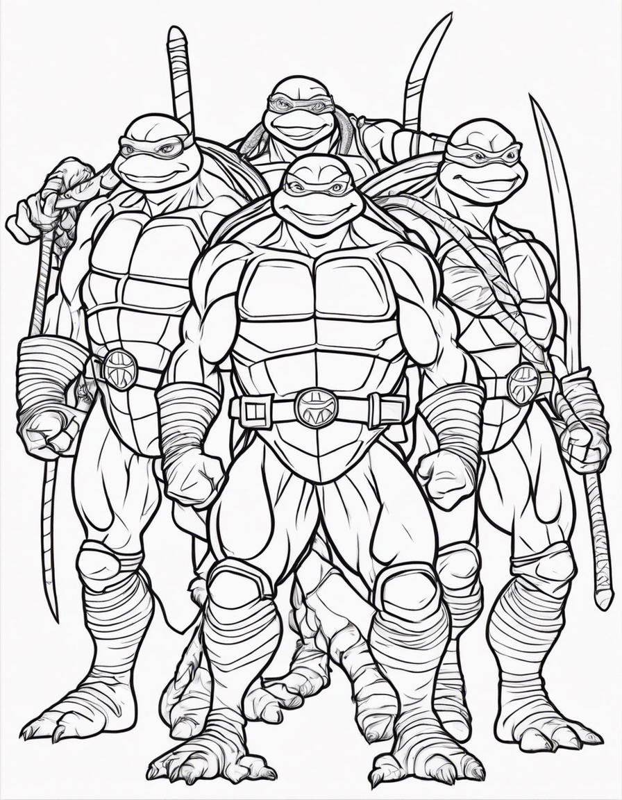 ninja turtles coloring pages