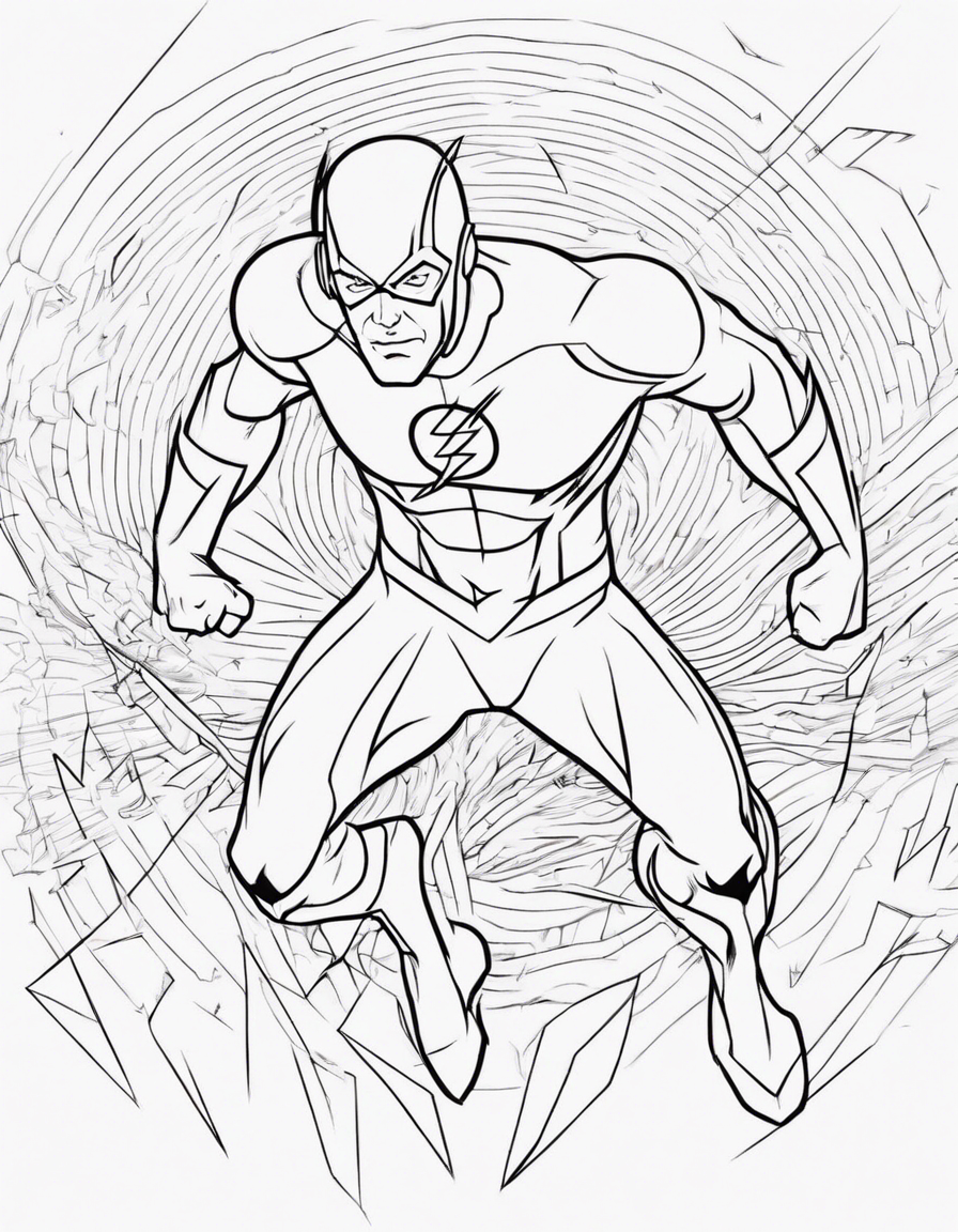 flash coloring pages