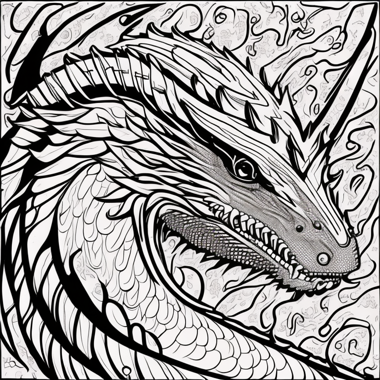 Dragon  coloring page