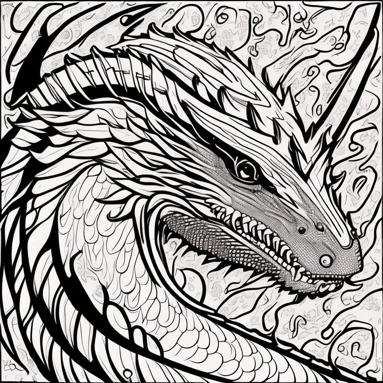 dragon coloring pages