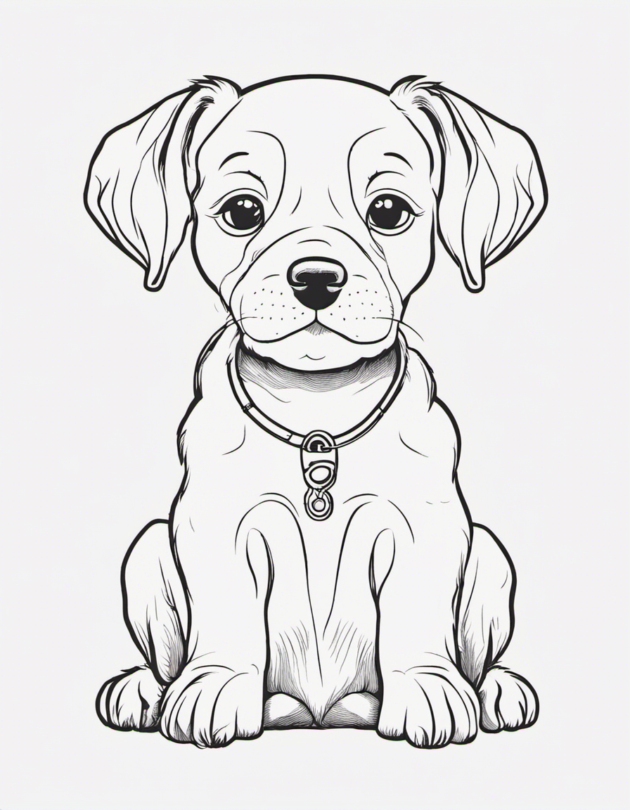 cartoon puppy