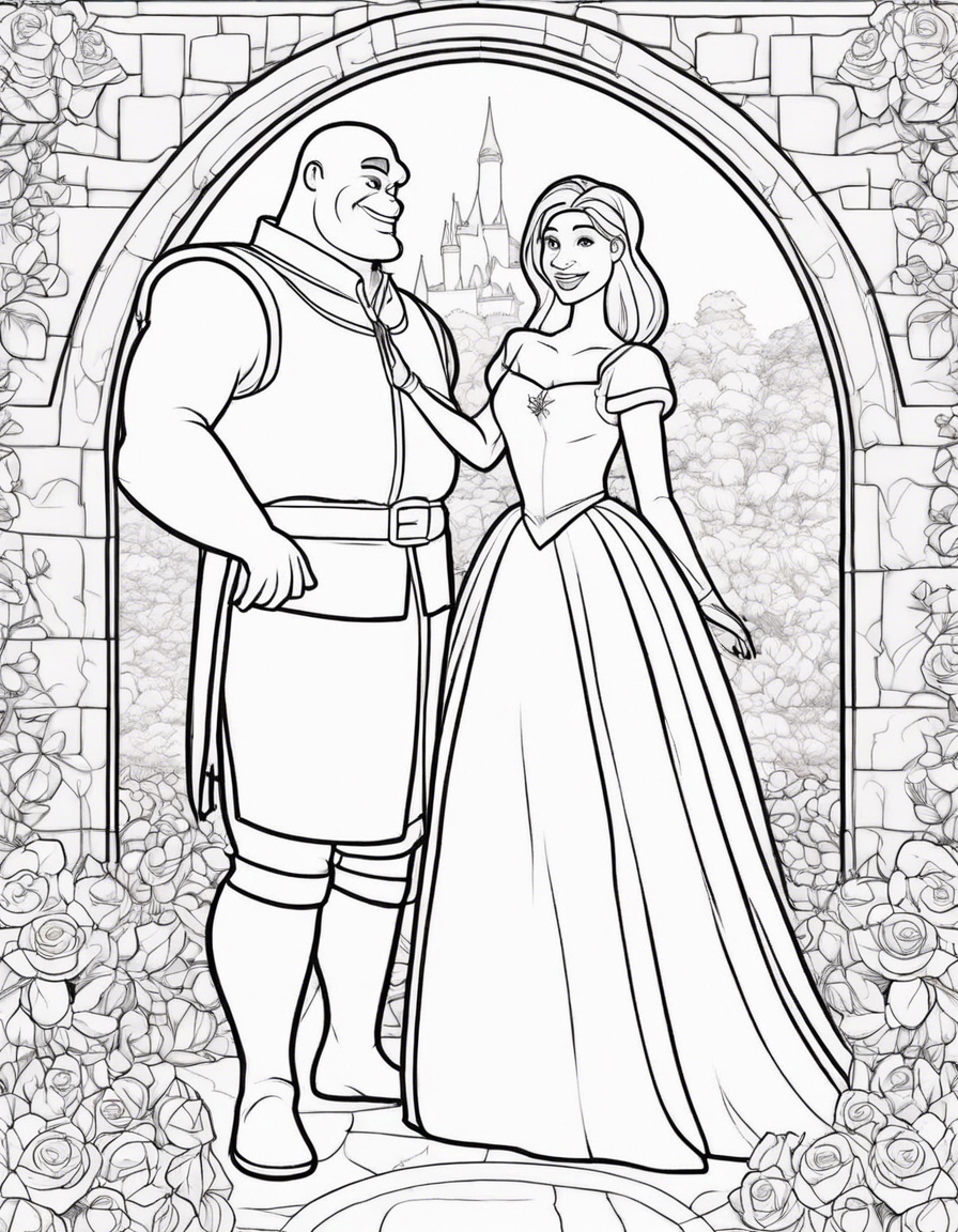 shrek coloring pages