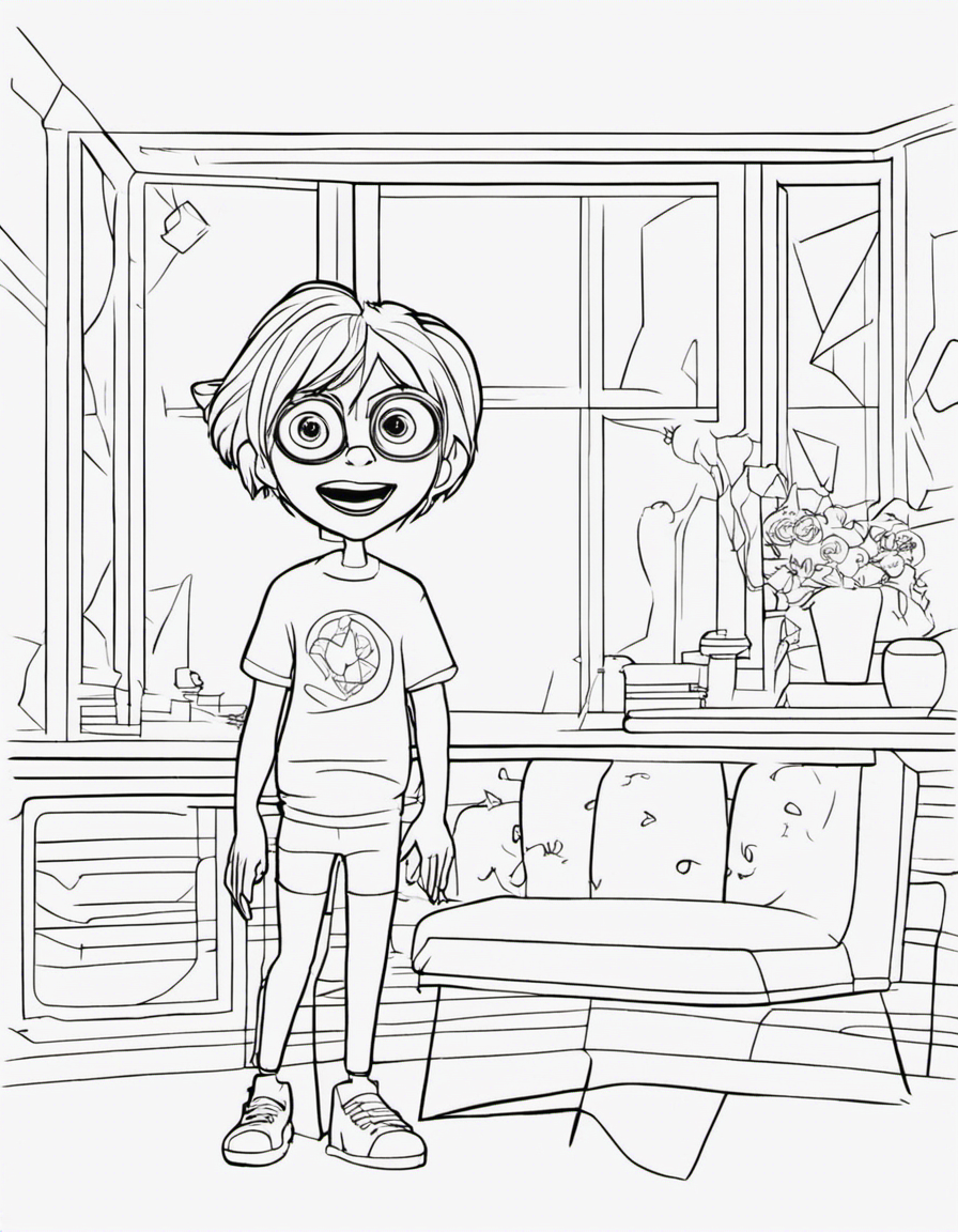 inside out for children coloring page