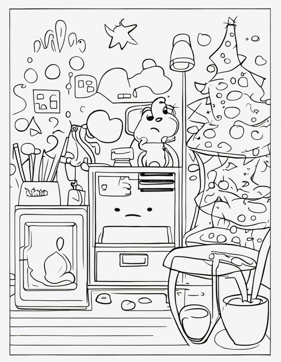 cartoon blues clues coloring page