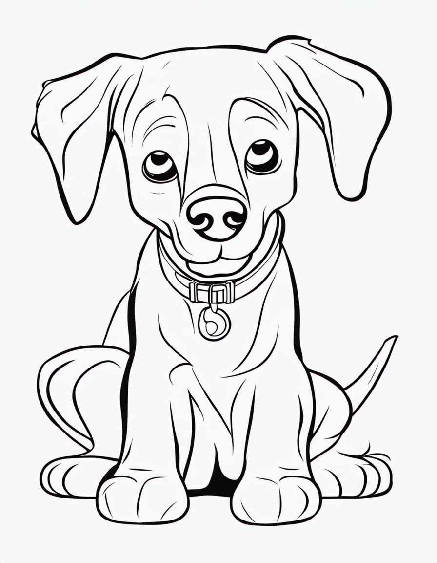 clifford for children coloring page