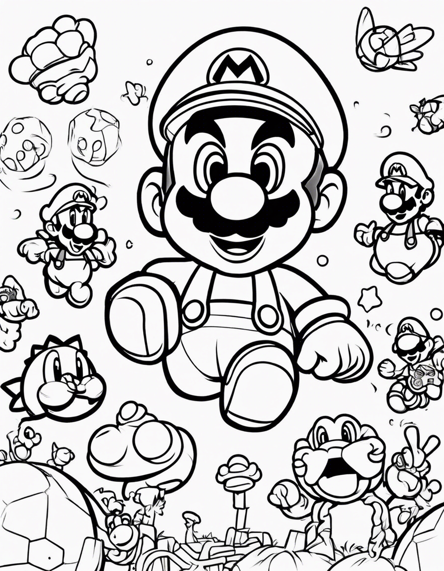 mario coloring pages