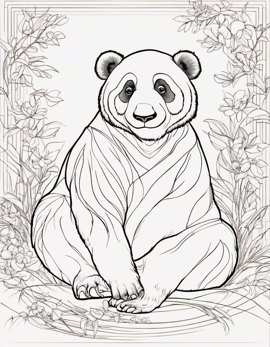 panda coloring pages