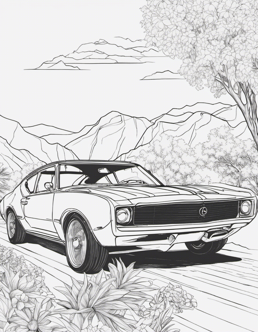 car  coloring page