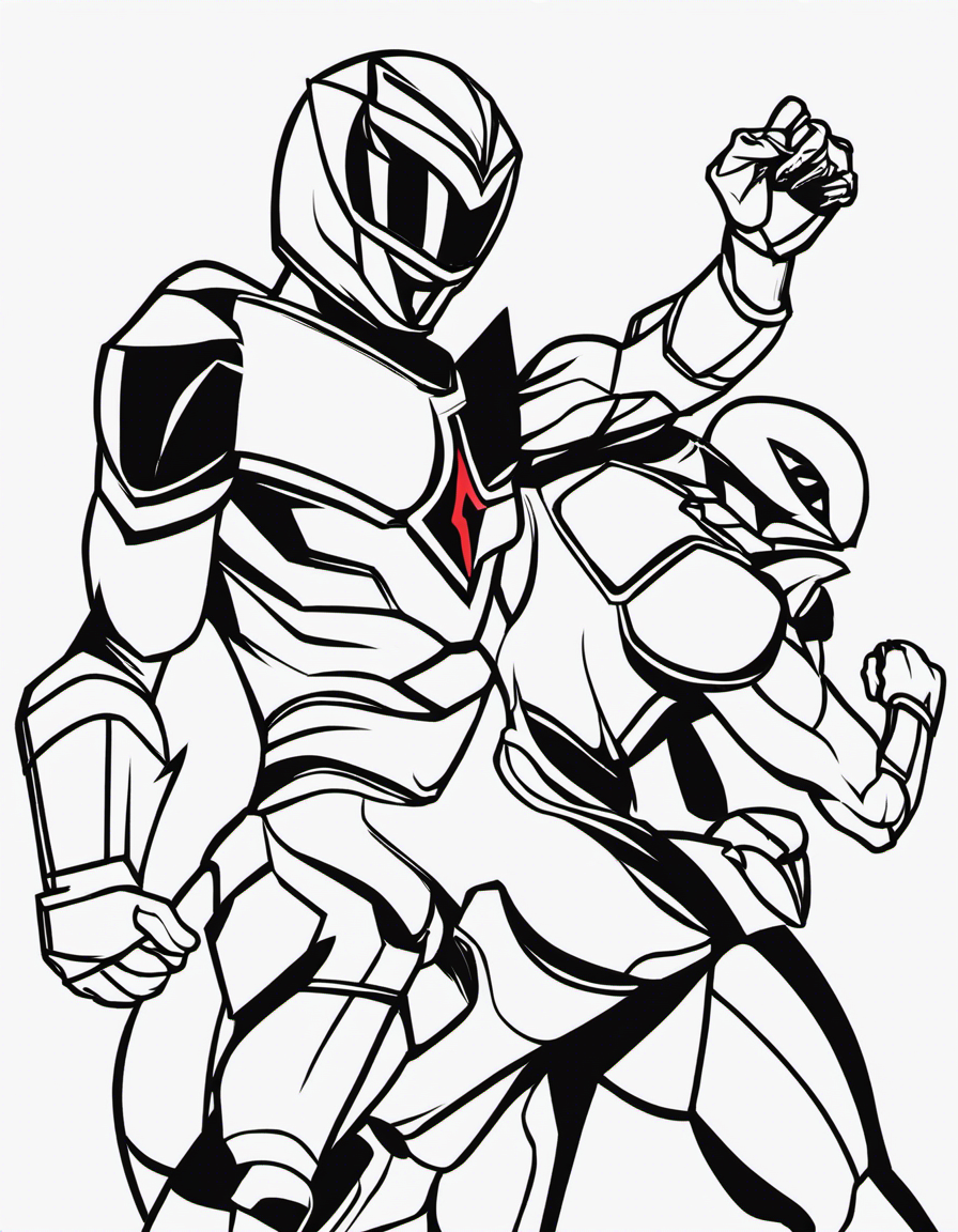 Power Rangers coloring page