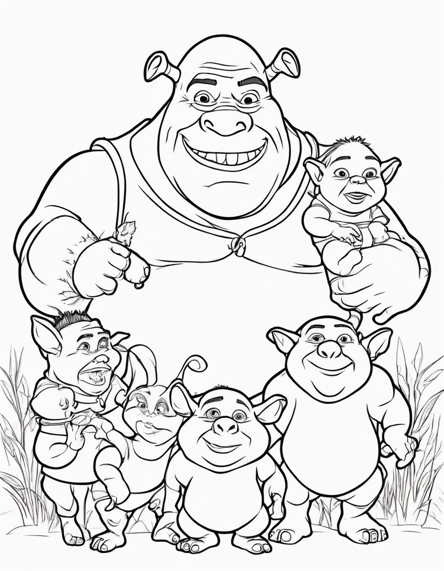 shrek coloring pages