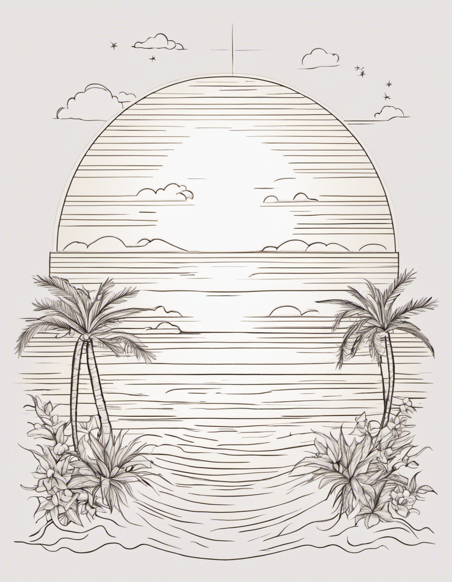 realistic sun coloring page