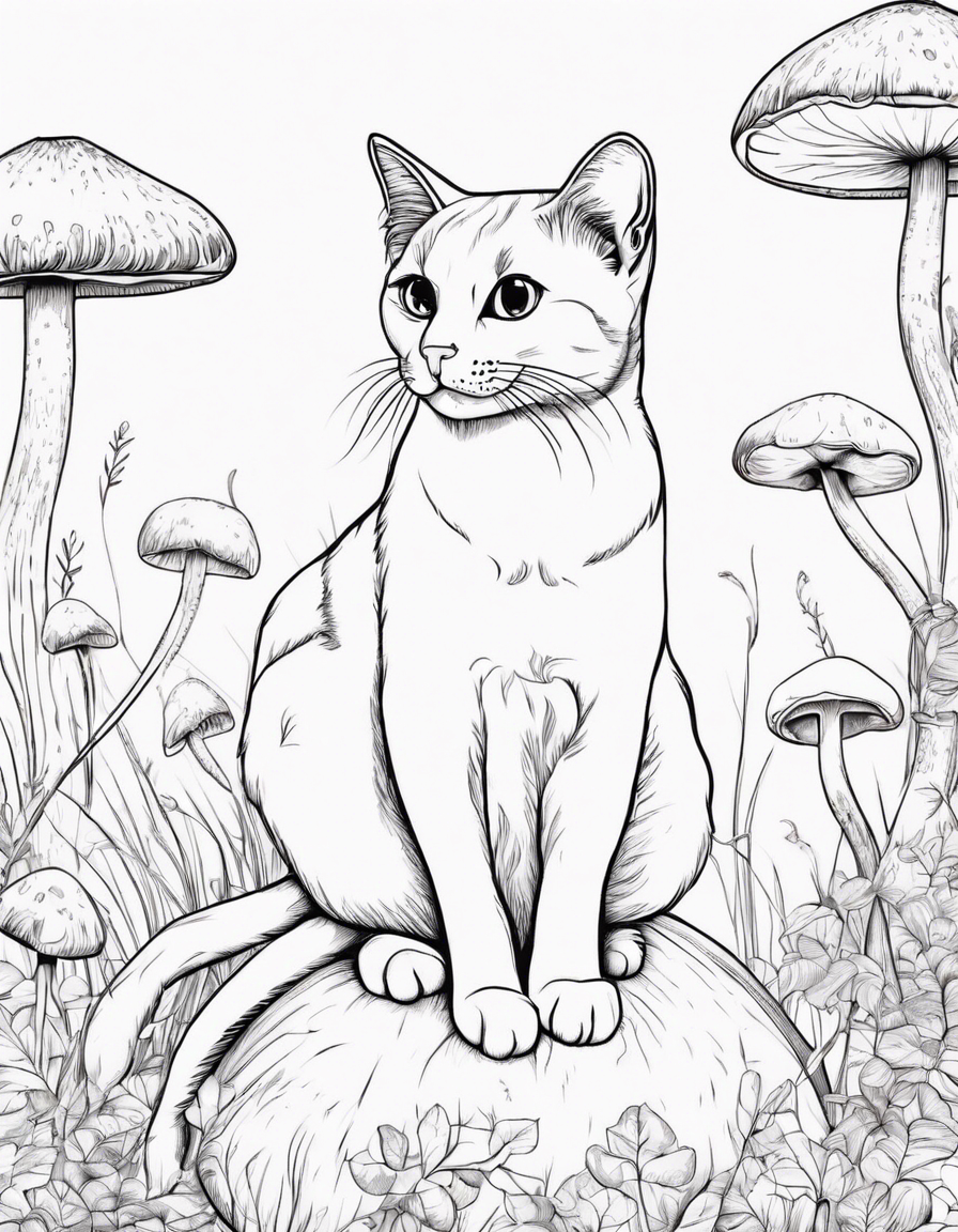 mushroom coloring pages