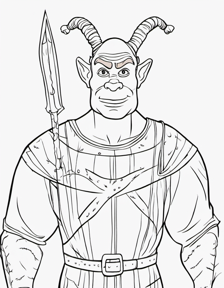 shrek coloring pages