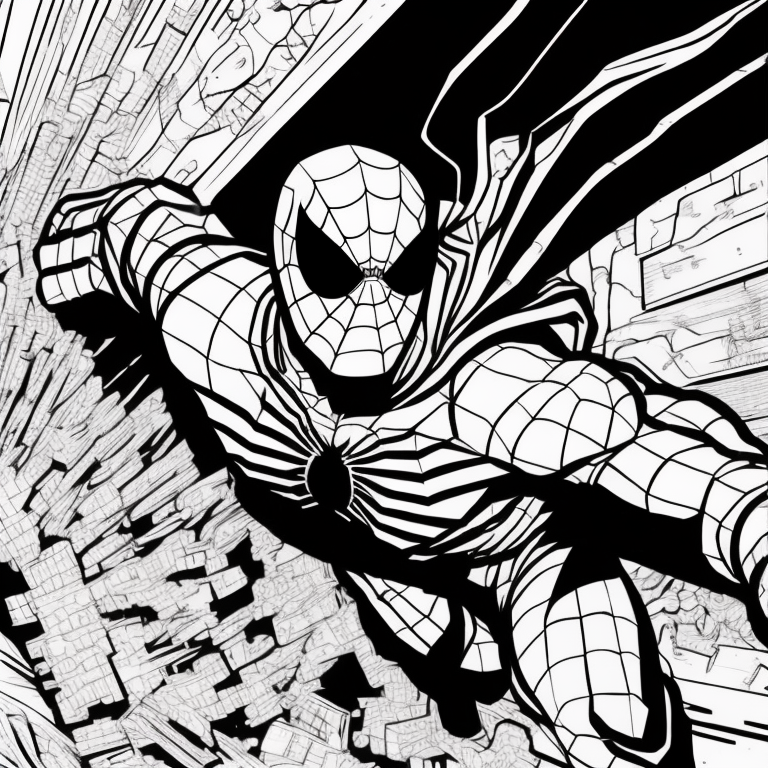 Spiderman coloring page