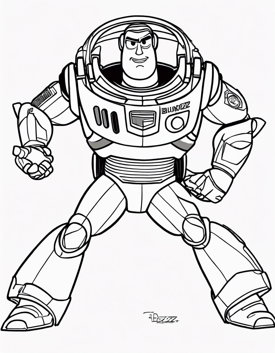 buzz lightyear coloring pages