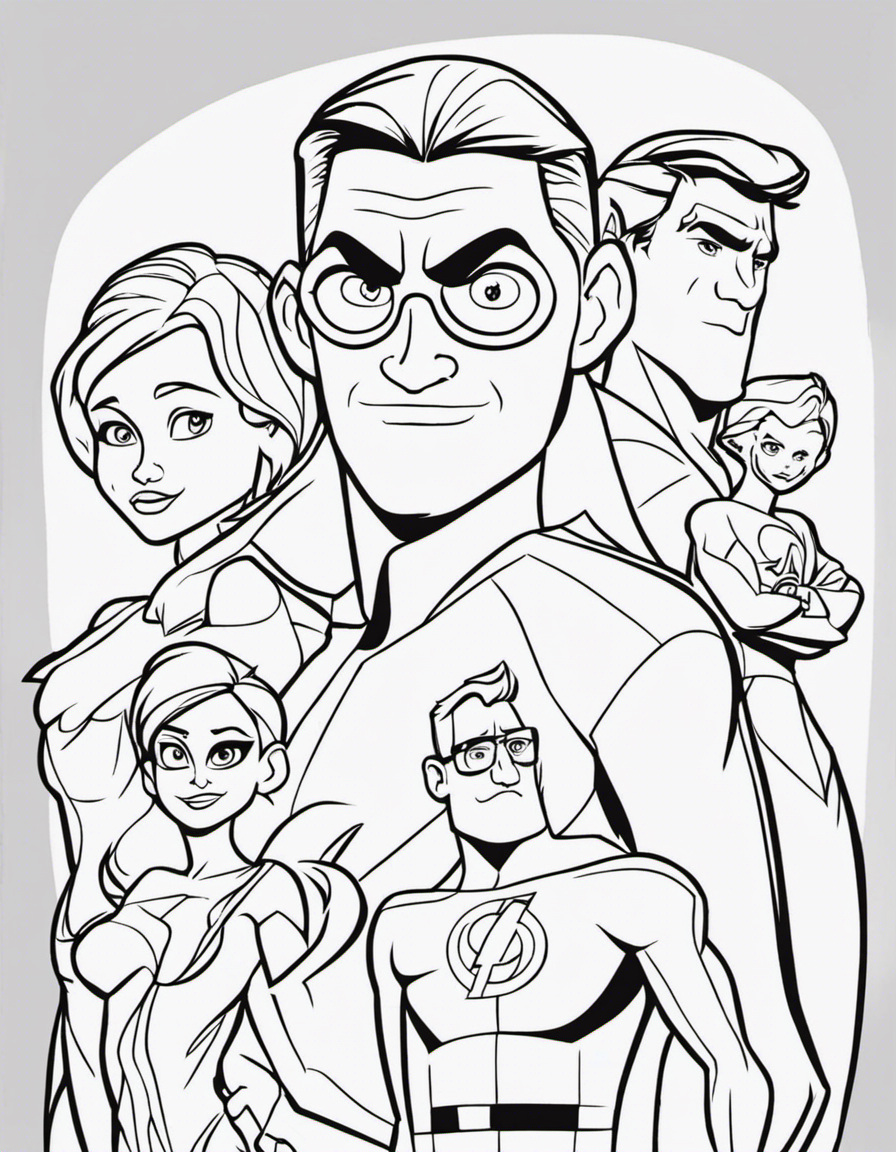 incredibles coloring pages