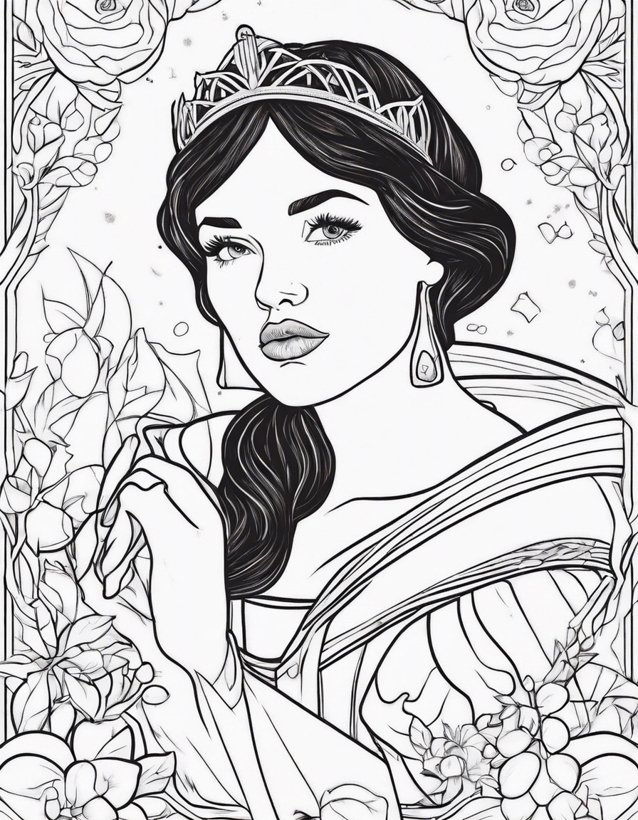 snow white coloring pages