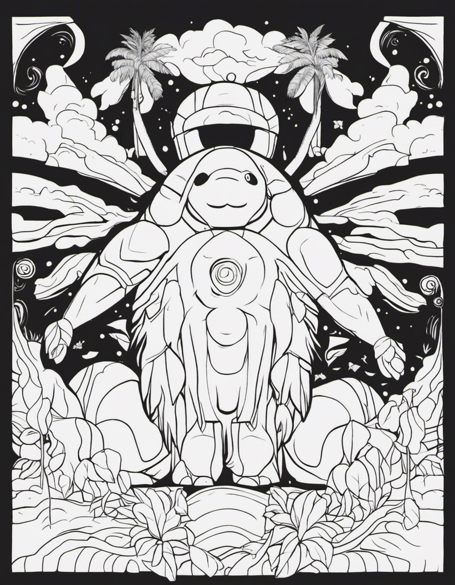 realistic kirby coloring page