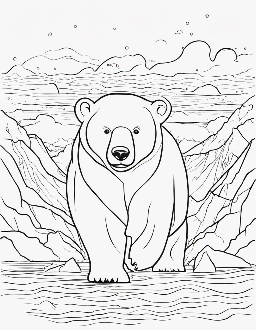 cartoon polar bear