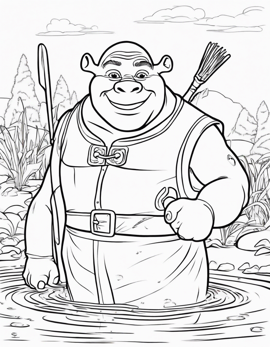 shrek coloring pages