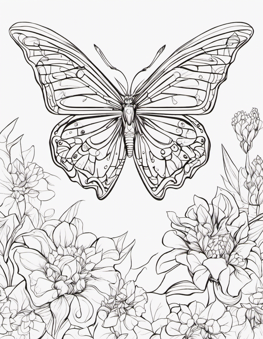 butterfly for adults coloring page