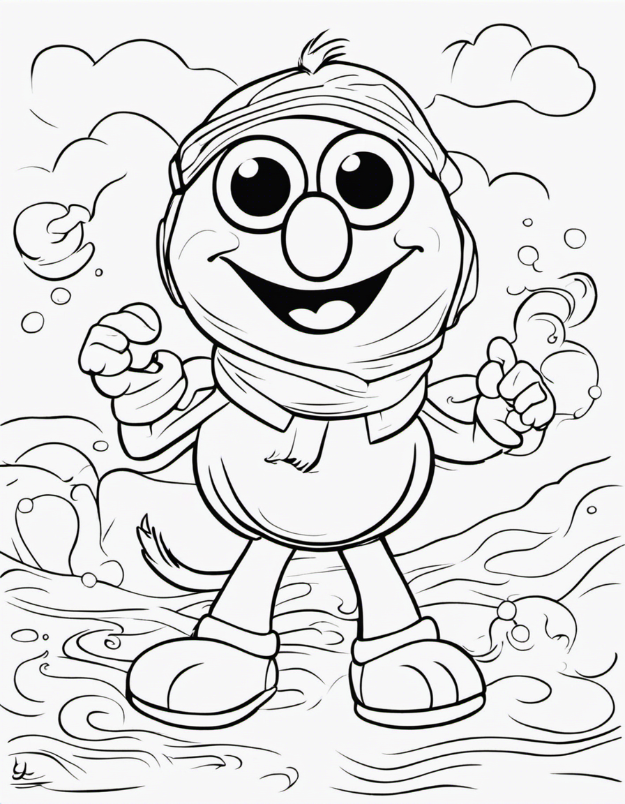 elmo for children coloring page