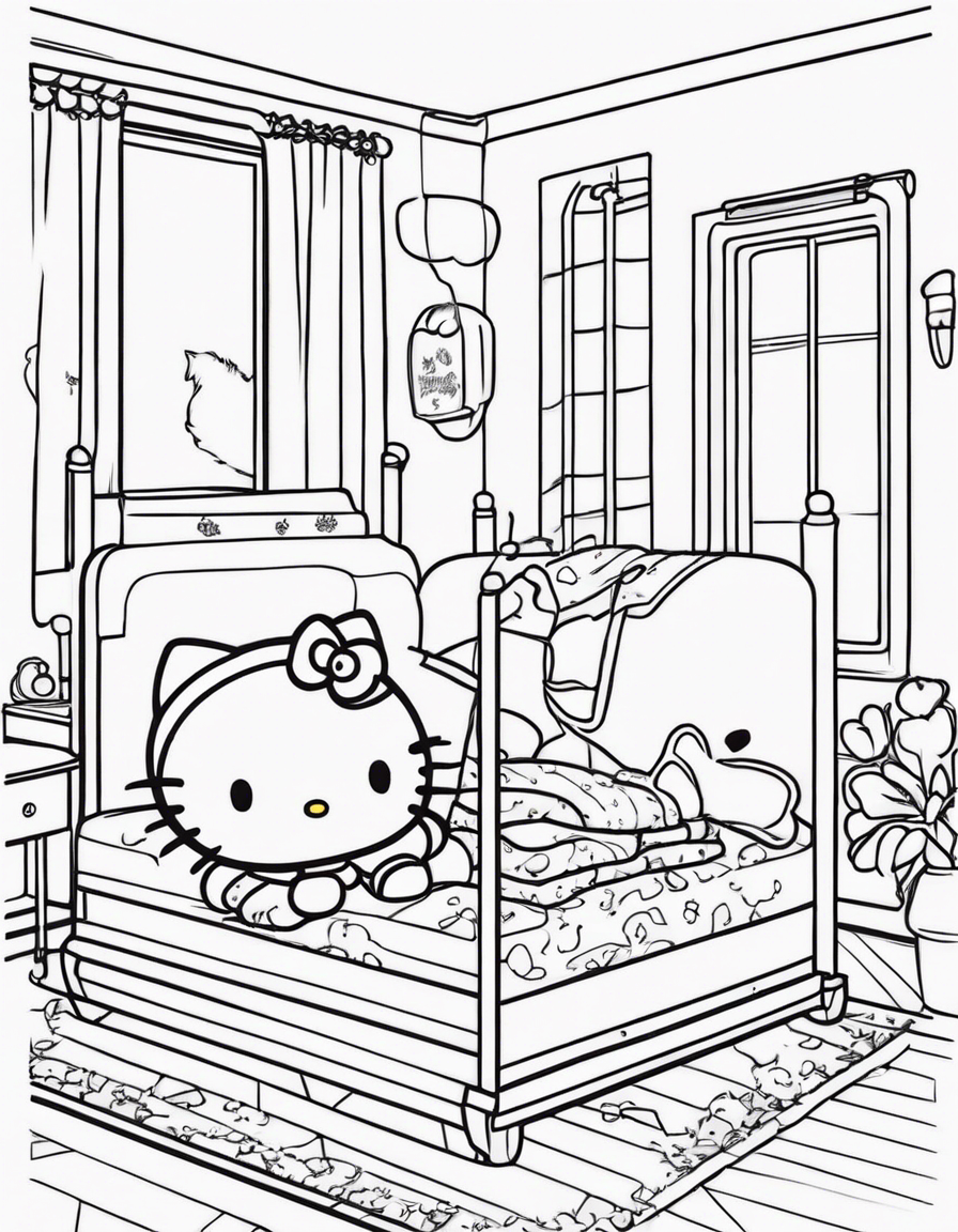 hello kitty coloring pages