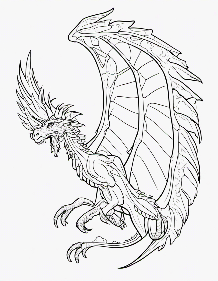 wings of fire coloring pages