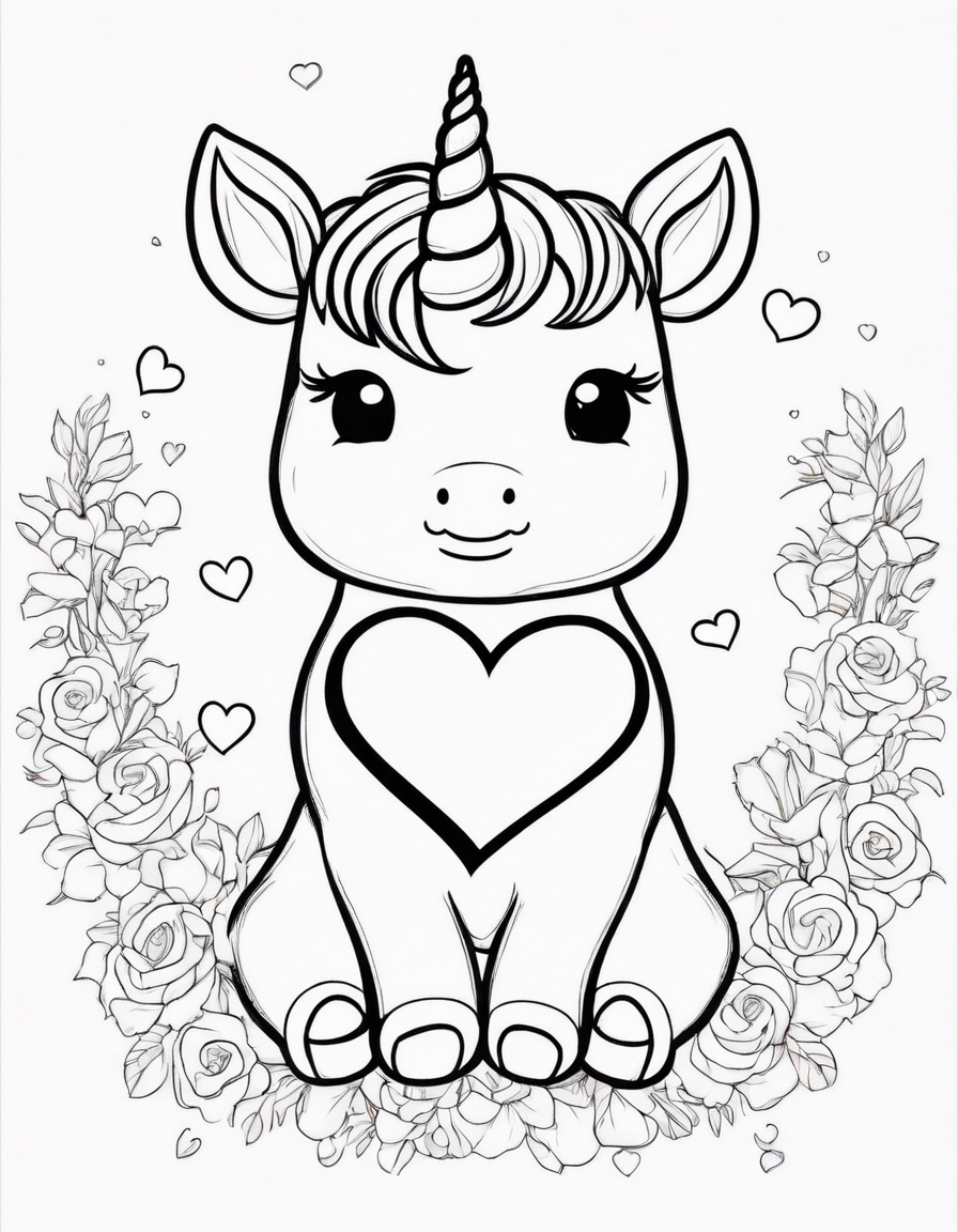 unicorn coloring pages