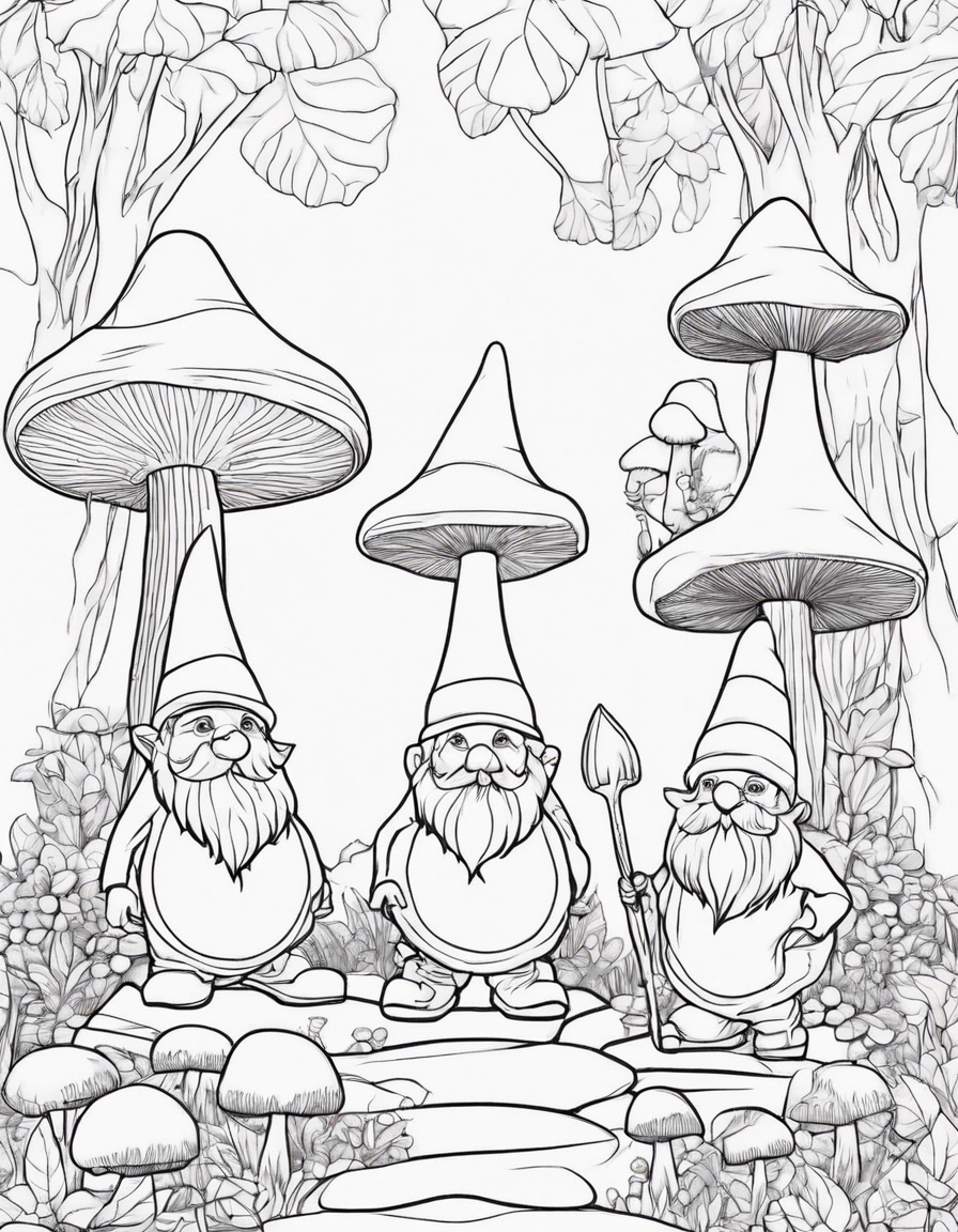 mushroom coloring pages