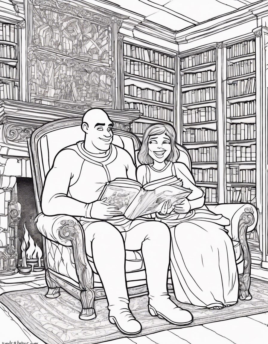 shrek coloring pages