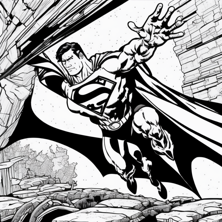 superman coloring page