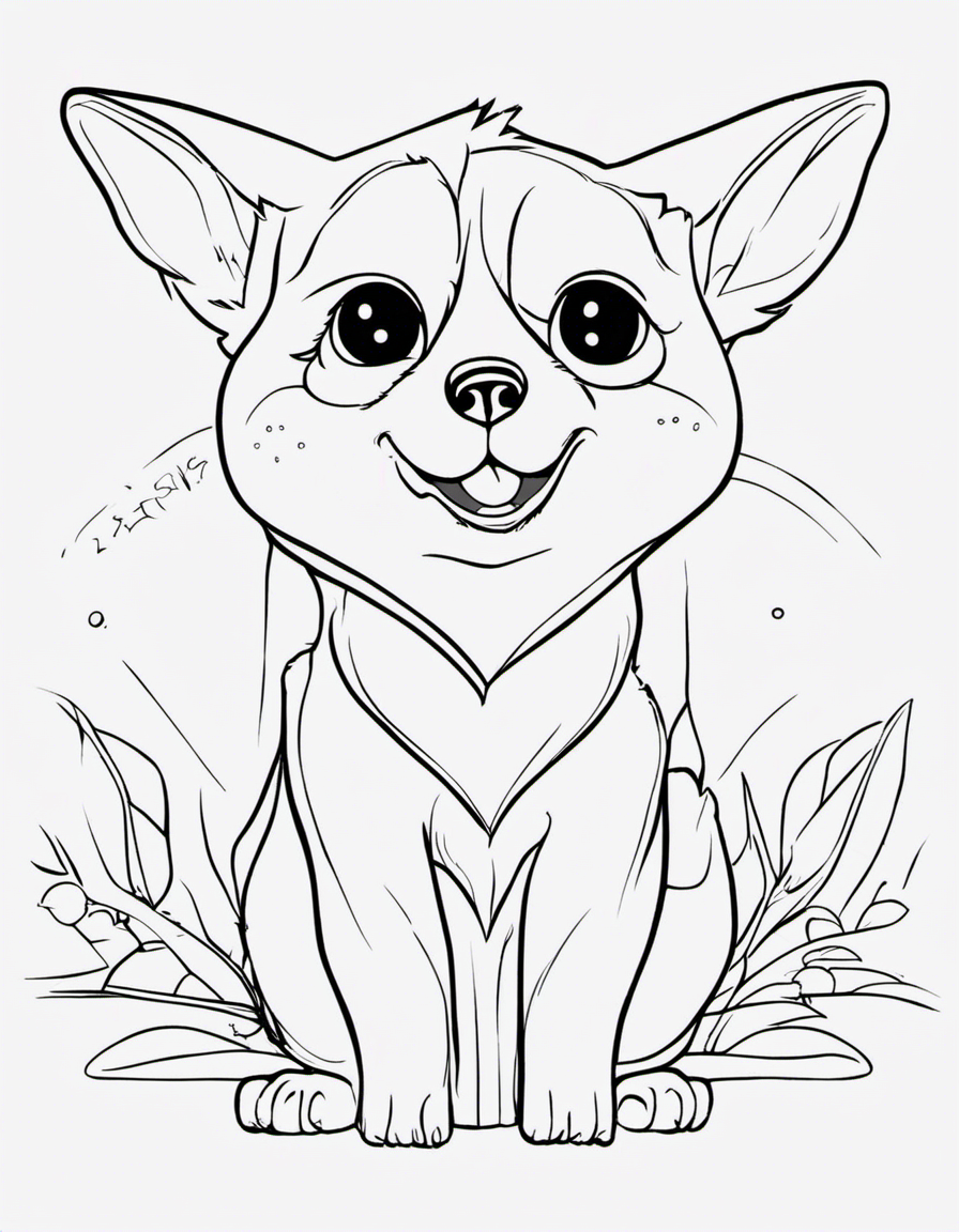 bluey coloring page