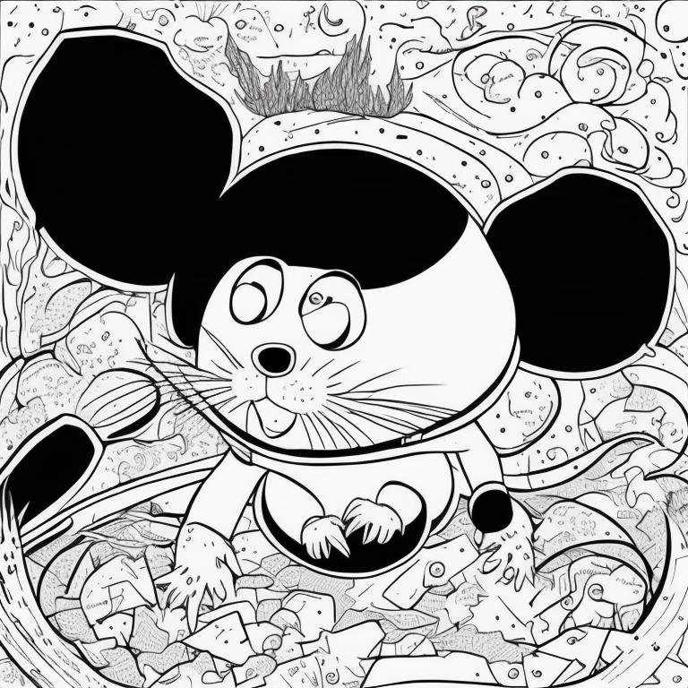 remy ratatouille coloring page