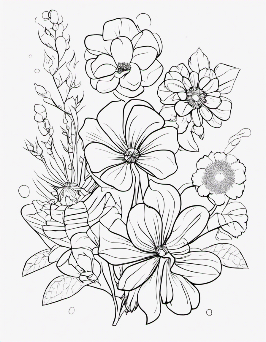 flower coloring pages