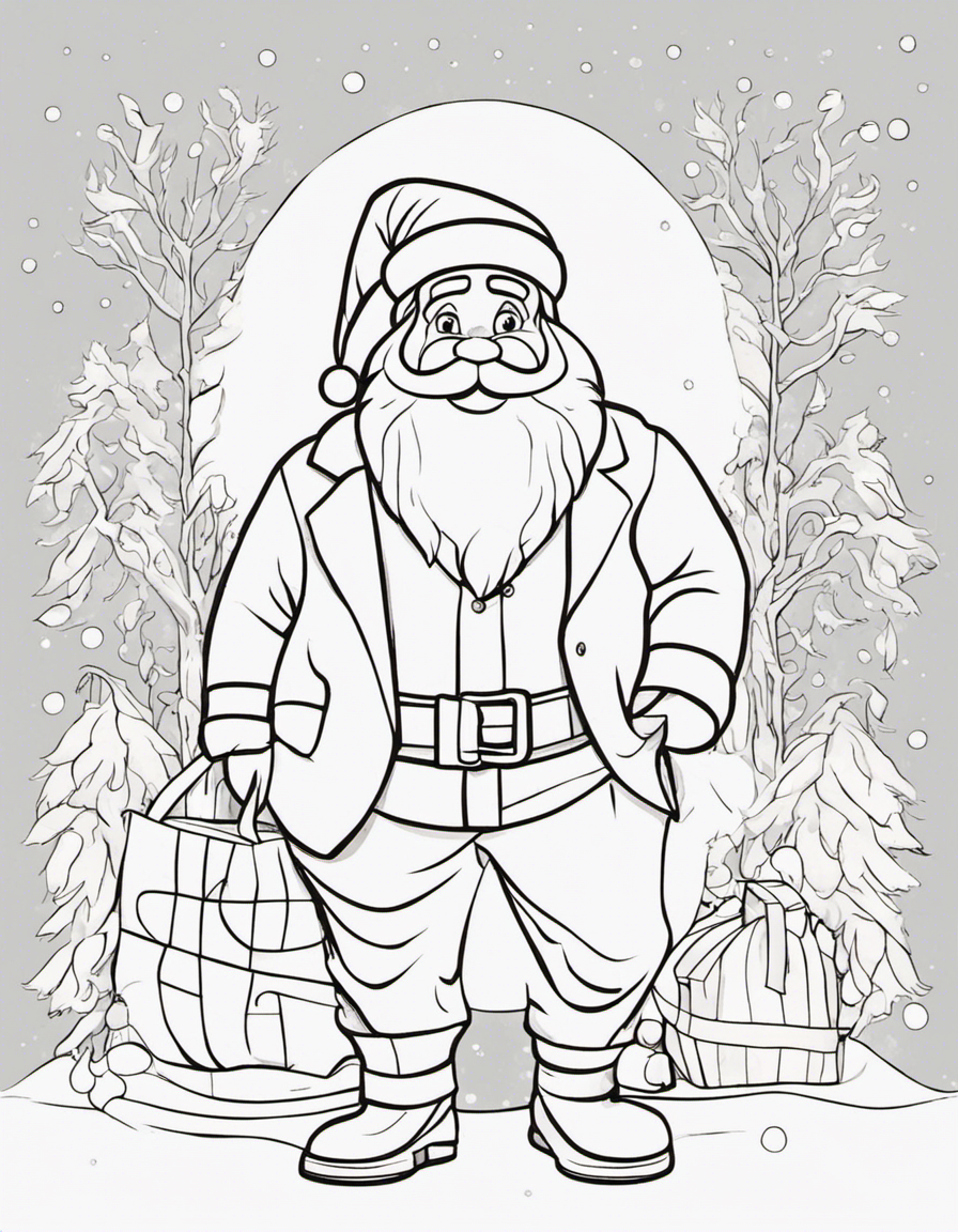 cartoon santa