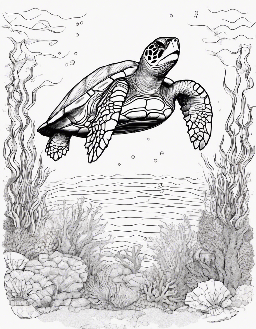 turtle coloring pages