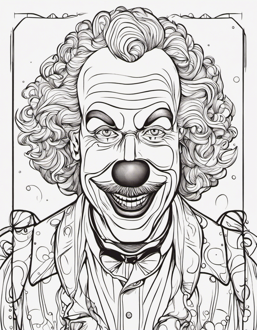 clown coloring pages