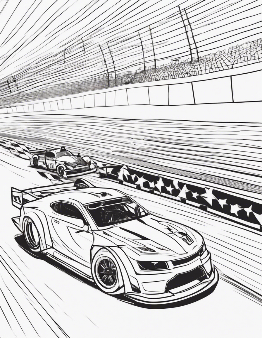 dirt track race car coloring book coloring page