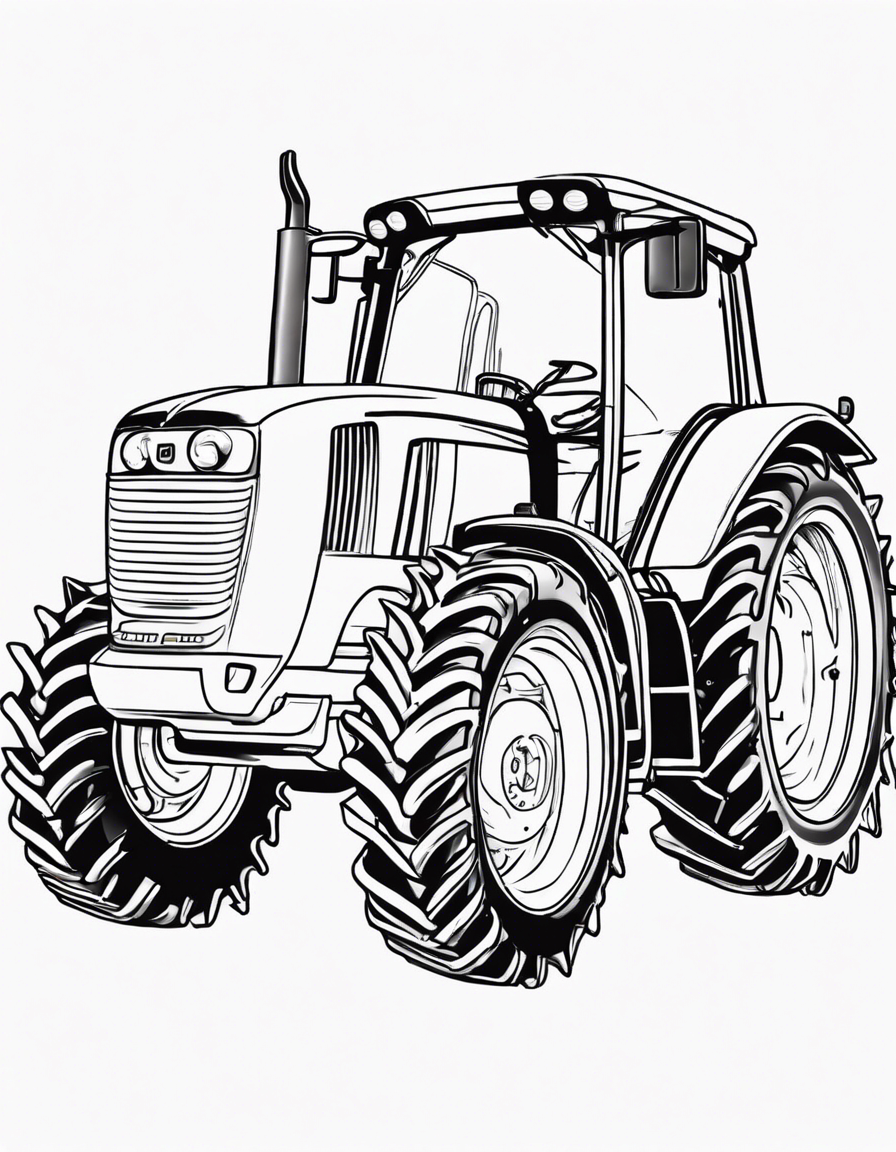 tractor coloring pages