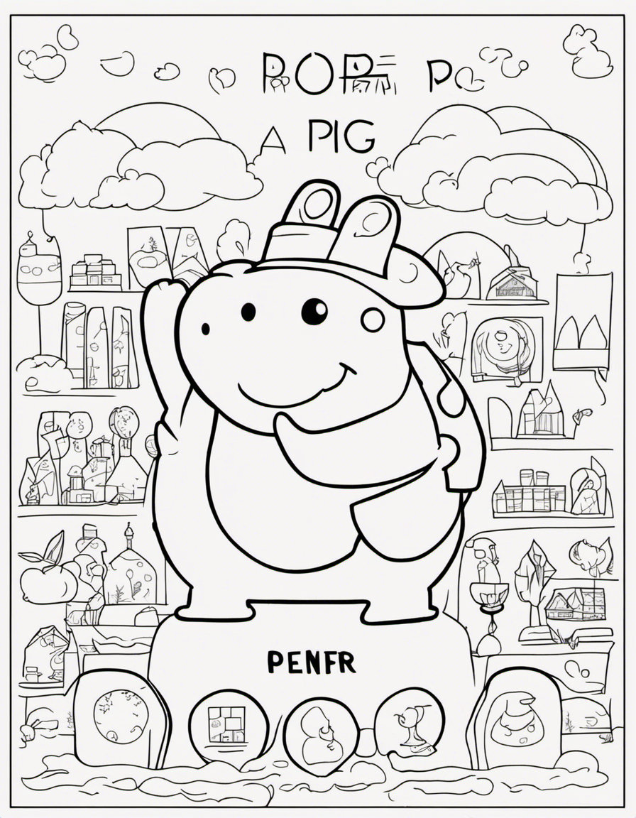 peppa pig for adults coloring page