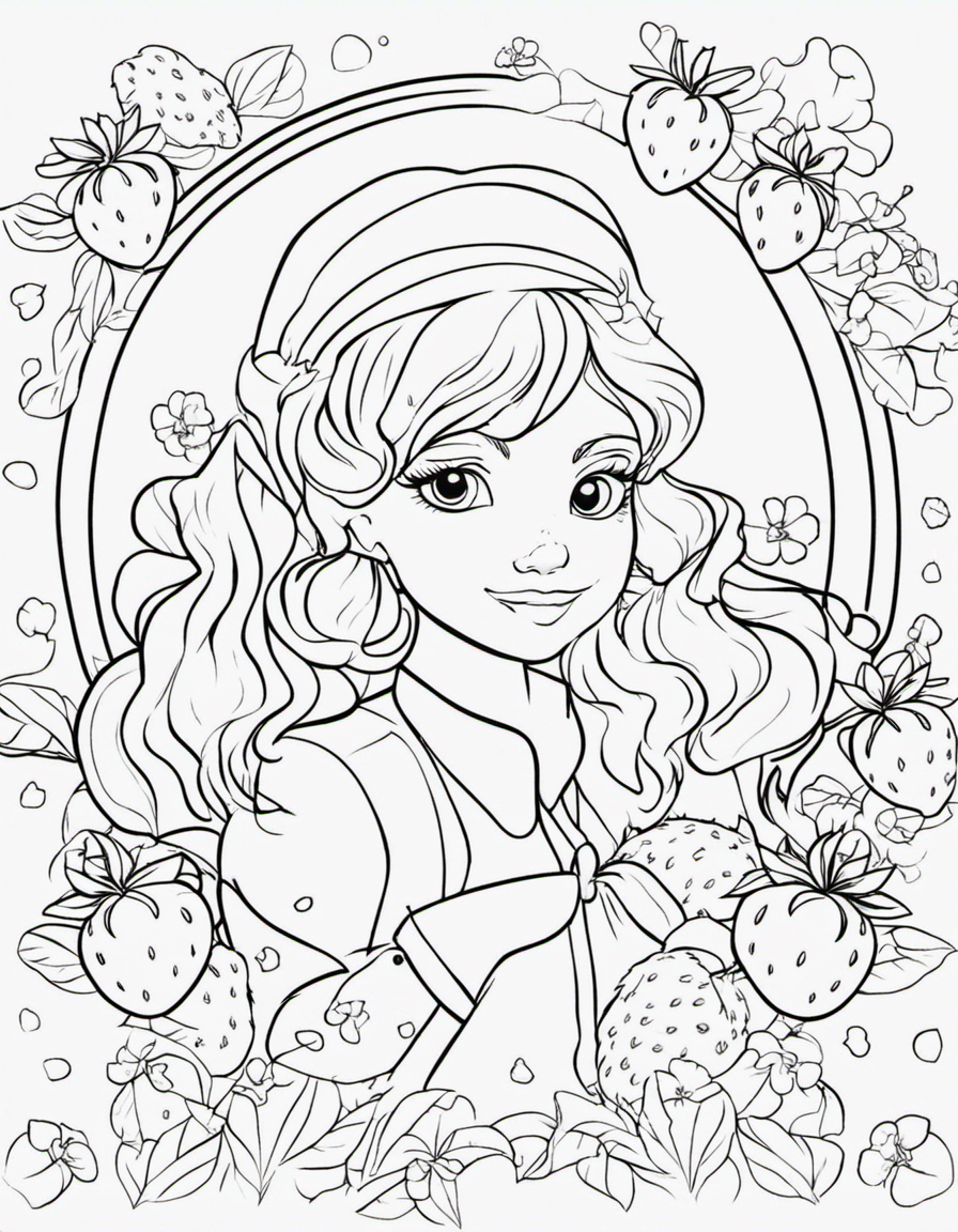 strawberry coloring pages