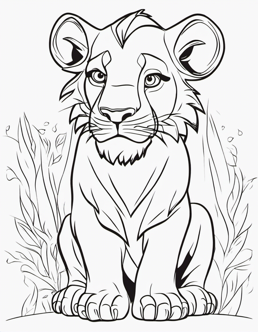 lion guard for children coloring page